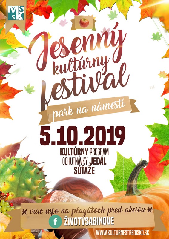 Jesenný festival 2019 noviny 22 8 2019